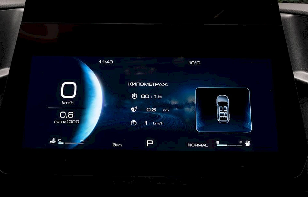 Цифровая приборная панель с выбором темы